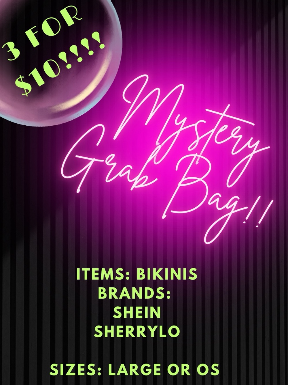 SHEIN Neon Pink Mystery Grab Bag - Women's Swim Bikinis